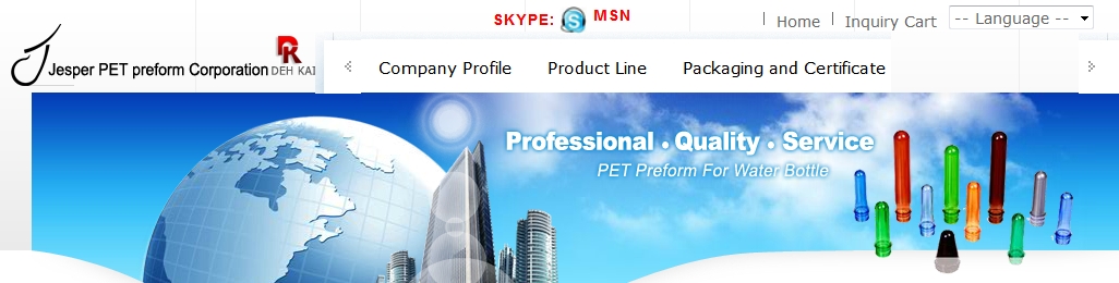 Preform Manufacturer In Taiwan Preform Supplier In Taiwan Taiwan PET Preform PET Preform Specification